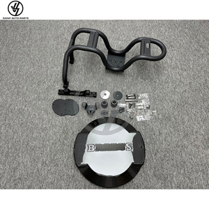 Cache-roue de secours arrière en fibre de carbone sèche style B avec cadre en fer pour G Wagon W464 G500 G63 2019-2024, finition brillante sergé - Product Image 2