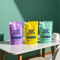 Support en plastique recyclable Doypack savon liquide 150ml 250ml 500ml 32 FlOz savon pour les mains et détergent à lessive avec bec verseur pour masques faciaux