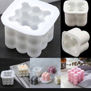 Moules à bougies en silicone en forme de fleur, démoulage facile, réutilisables, non toxiques, pour bougies DIY, couleur blanche, plusieurs pièces - Product Image 5