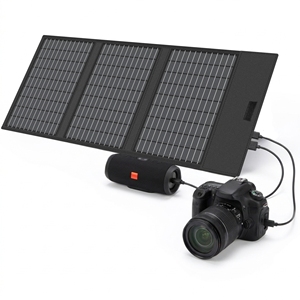 Paneles <span class=keywords><strong>Solares</strong></span> Plegables Pequeños, Placa Solar Portátil de Alta Eficiencia <span class=keywords><strong>para</strong></span> Baterías de Estaciones de Energía, Camping al Aire Libre, Envío desde la UE - Product Image 1