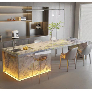 Revêtement mural en pierre de jade naturelle Cetina Green, plan de travail de cuisine, carreaux de sol, meubles, dalle murale en jade vert sur mesure - Product Image 6