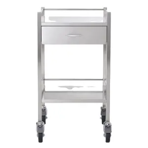 Meditroll MT01 Promote Sales Durable Stainless Steel Trolley On Wheels For Clinic
