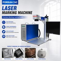 Machine de marquage laser à fibre divisée 50W avec axe rotatif, équipement de marquage pour bijoux en or et argent, 11% de réduction, en vente
