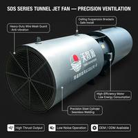 Ventilateur de tunnel à roulement à billes électrique OEM 380V anti-corrosion haute performance pour systèmes de ventilation des tunnels routiers et métro urbains