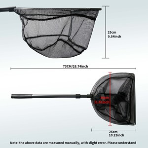 Nouveauté : filet de pêche pliable de 113 cm, filet de capture de poissons sûr, filet de pêche à la <span class=keywords><strong>crevette</strong></span>, filet à crabes - Product Image 4