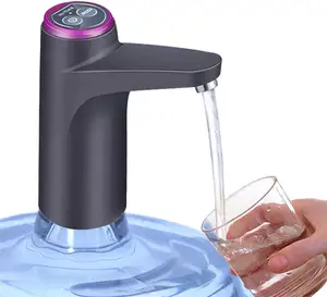 Distributeur d'eau, pompe de bouteille d'eau portable pour universel 3, 4 et 5 gallons avec chargement électrique USB et interrupteur d'arrêt automatique