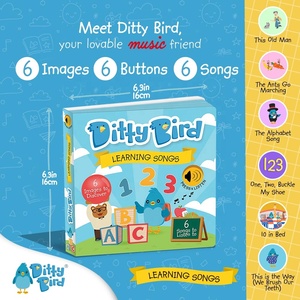 Libro de canciones de acción DITTY BIRD. Nuestro Mejor Libro Musical Interactivo <span class=keywords><strong>para</strong></span> Bebés - Product Image 2