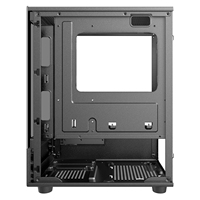 ESGAMING New Design Tempered Glass Mid Tower Computer Cases & Towers Gaming Micro Vertical ATX ITX Pc Case With Lcd Display