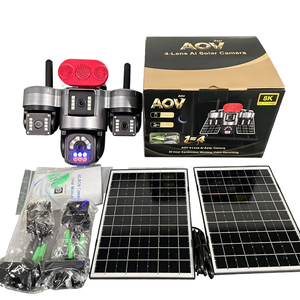Cámara Solar 4G de Alta Calidad con 4 Lentes AOV de 5MP, Visualización en Tiempo Real por APP, IP66 para Exteriores, Funcionamiento Continuo 24H, Larga Duración de Batería, para Europa - Product Image 3