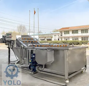 Cheapest Heavy Duty Bubble Fruit And Vegetable Washer Equipment Full Automatic Potato Clean Wash Machine