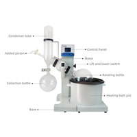 Évaporateur Rotatif RE3000E – Essentiel pour la Distillation d'Huiles Essentielles en Laboratoire, Extraction, Purification et Séparation
