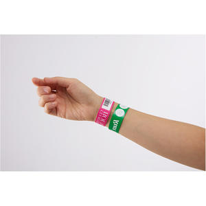 Pulseras de datos variables [AnyWristband] de YUPO a todo color, tipo individual de 25 mm (1 pulgada) para branding - Product Image 1