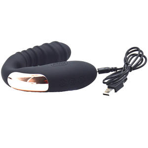 FAAK-G335 U-vibratore in silicone giocattolo del sesso per le coppie doppio shaker masturbatore per gli uomini e le donne per adulti vibratori - Product Image 5