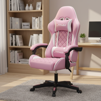 Chaise de jeu pour joueurs de jeux vidéo, en cuir PU, réglable en hauteur, pivotante à 360 degrés, avec repose-pieds, fabriquée directement par le fabricant
