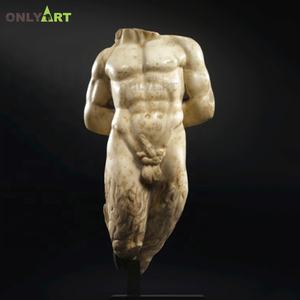 アートデコレーション高品質手彫り天然大理石男性ヌード胴体彫刻ヌードバスト像 - Product Image 5