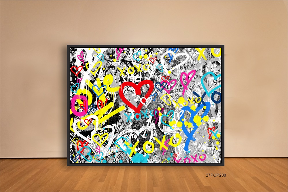 手描きの壁アート落書きストリートポップアートアクリル絵の具ポップ