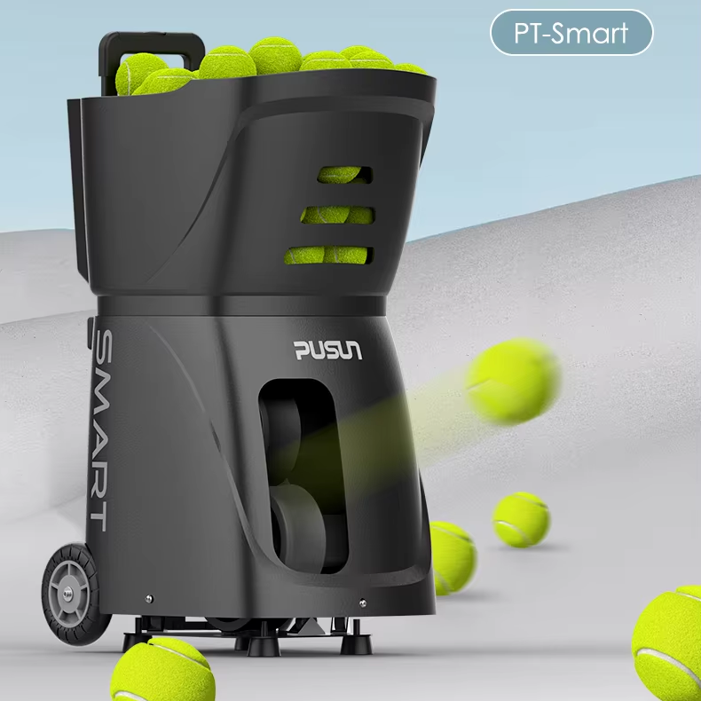 Sw11 PUSUN SW09-PT-SMART Factory Direct Portable Tennis And Padel Ball Machine ABS Material With 100 Ball Capacity For Training