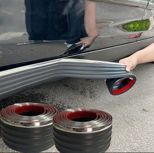 Car DoorSide Skirts Protector <b>Rubber</b> Body Guard Decals Anti-Scratch Anti-Collision the <b>Rubber</b> <b>Strip</b> - Product Image 1