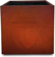 Jardinière extérieure Boîte carrée personnalisée pour plantes de jardin Pots de fleurs Boîte extérieure Jardinière cubique en acier corten