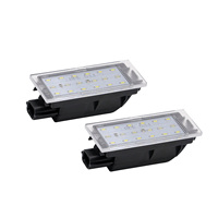3x lumières lumineuses de voiture, lampe de plaque d'immatriculation pour Renault Clio Kadjar Kangoo Laguna Twingo Master