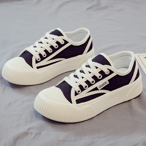 Zapatillas de Lona Nuevas para Mujer, Versátiles, Planas, Blancas, Estilo Veraniego, Transpirables, para Estudiantes, Populares - Product Image 2