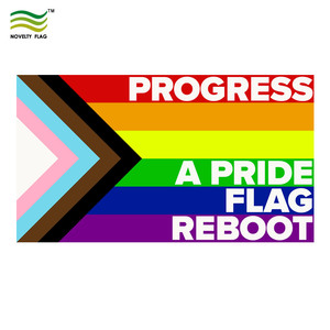 Bandera del Orgullo Arcoíris de Poliéster, Bandera LGBTQ de Progreso, Bandera No Binaria, Lesbiana, Gay, Transgénero, Proculsexual - Product Image 2