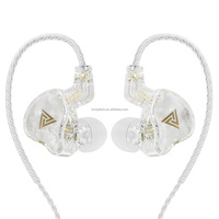 Écouteurs filaires QKZ URUS PRO avec transducteur dynamique de 11 mm, son HiFi, basses puissantes, stéréo, 104 dB, 16Ω, câble OFC, prise jack 3,5 mm, musique