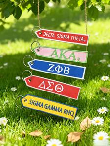 พวงกุญแจปักลายตัวอักษรกรีก - Product Image 5