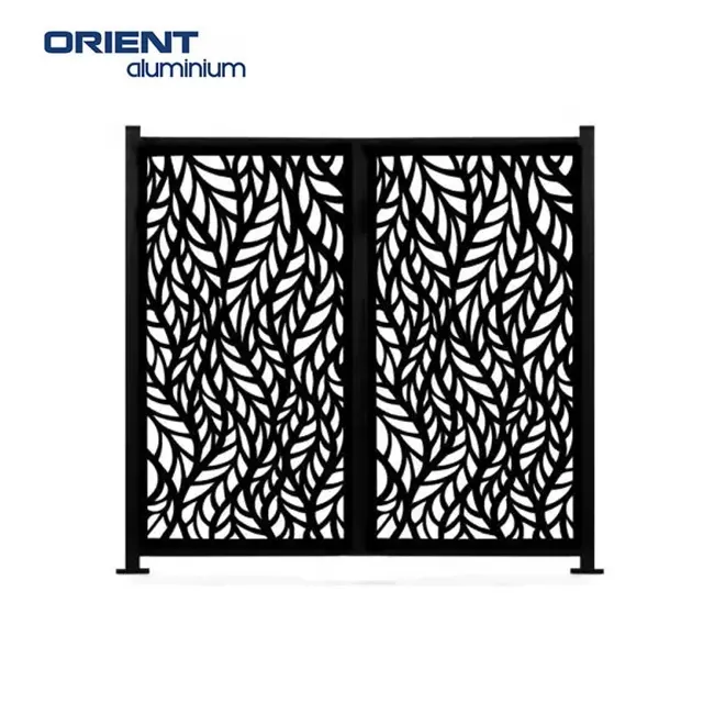 2022 New Product Custom Black PVC Hanging Divider PVC Carved Partition Wall Separator Room Screens For Home Decoration