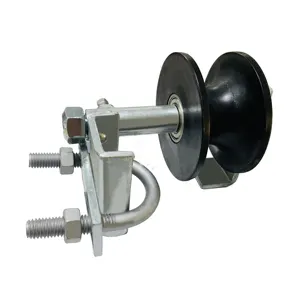 Rouleaux de roue de voie de porte de roulement en nylon de maillon de chaîne au cadre de porte de 4 pouces et au tuyau de voie de 2 pouces