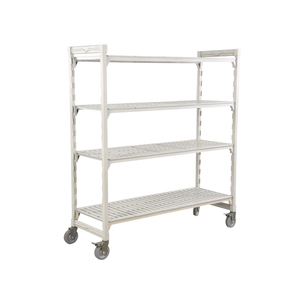 Stockage en plastique de support de cuisine de rayonnage pour la chambre froide avec des roues - Product Image 3