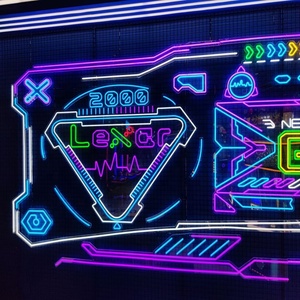 Decorazione di illuminazione per sala giochi con logo aziendale Custom store ledl per illuminare il segno decorazione di illuminazione a parete per il tuo arredamento - Product Image 6