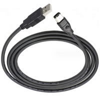 Câble adaptateur convertisseur Firewire IEEE 1394 6 broches mâle vers USB 2.0 a mâle 1,8m/3m/5m