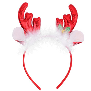 Diadema de fiesta de Navidad para niños con astas Árbol Estrellas Orejas de gato Cuernos de alce Tocado de fiesta festivo y adornos - Product Image 6