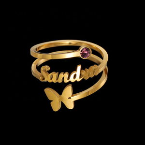 Кольцо из нержавеющей стали с надписью на английском языке - Product Image 4