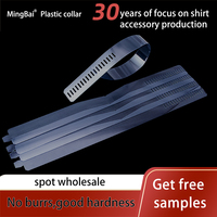 Bande adhésive transparente en PVC haute clarté pour col de chemise brodé ethnique Ming Bai, accessoires d'emballage en gros