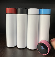 Nouveaux blancs de sublimation de 17oz 500ml affichage de la température de LED blancs de sublimation tasse isolée pour la sublimation