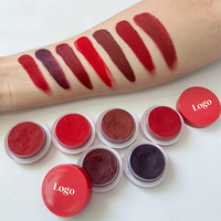 Nouveau design, crème à lèvres vegan, logo personnalisé, fini velours mat, 2 en 1, longue tenue, crème pour les lèvres et les joues, maquillage pour les lèvres, rouge à lèvres en crème