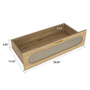 ตู้ลิ้นชักไม้ 4 ชั้น ขนาดใหญ่ แบบโมเดิร์น สำหรับจัดเก็บของในห้องนอน - Product Image 5