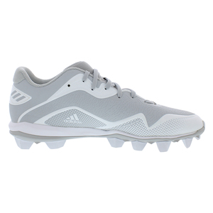 Zapatos de Fútbol Adidas Icon 6 MD para Hombre, Color Gris Claro/Blanco/Blanco, Diseño Icónico Colorido |   100% Auténtico - Product Image 3