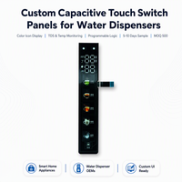Film tactile capacitif 3D OEM pour distributeurs d'eau, matériau PET/PC, couleur et taille personnalisées