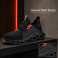Chaussures de sécurité industrielles à embout d'acier, anti-perforation, avec semelle intermédiaire et semelle extérieure en EVA collée, durables, pour l'été/le printemps