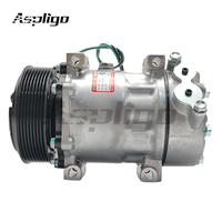 ASPLIGO CO660102 Nuevo Compresor de Aire Acondicionado Eléctrico de Alta Calidad con 1 Año de Garantía, Precio de Fábrica, 119MM 8PK 24V R134a