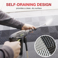 Dalles de sol de garage en plastique haute résistance, idéales pour le bricolage, vente en gros, tapis de sol pour parking, lavage de voitures, atelier