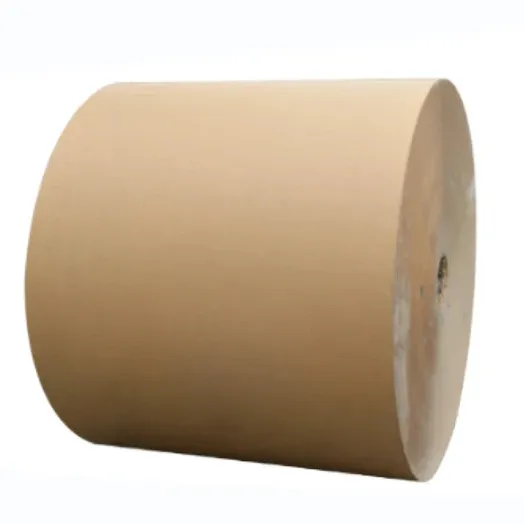100% geri dönüşümlü çevre dostu 150GSM kahverengi Jumbo Kraft kağıt rulo tek taraflı PE ile kaplanmış gıda için kağıt bardaklar ve kaseler