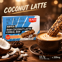 Sereal Bar Latte Kelapa Grosir, Camilan Sarapan Sehat, Pasokan Pabrik Langsung, Grosir Kotak Besar