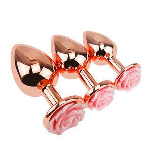 Dongkai Plug Anali a Forma di Fiore in Acciaio Inossidabile, Prodotti per Adulti, Giocattoli Sessuali per Uomini e Donne - Product Image 1