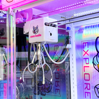Machine de jeu d'arcade à griffes à monnayeur, LED colorées, pour joueur unique, pour centres commerciaux et magasins de proximité, vente en gros usine