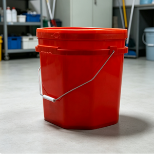Factory Supply Square PP PE Plastic Bucket Custom Color Logo Multipurpose Industrial Container For Waterproof Coating <b>Paint</b> Oil - Product Image 1