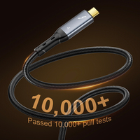 Câble USB4.0 Type-C vers C LDNIO TC11C 240W PD 40 Gbps Vidéo 8K avec puce E-Marker, câble tressé, nouveau design, prix usine, CE ROHS